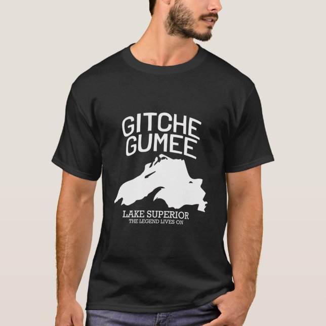 Superior Great Lake Gitche Gumee Apparel Lakes Gif T-Shirt (Front)