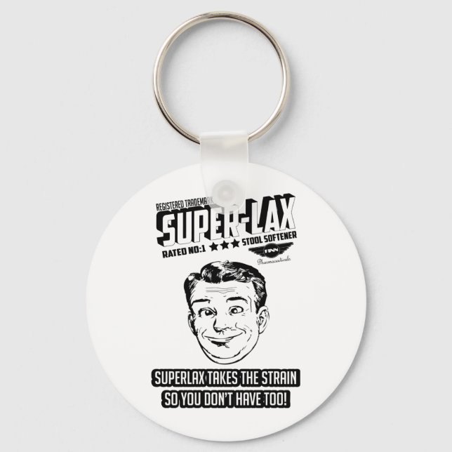 superlax vintage ad design.png key ring (Front)