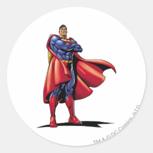 Superman 3 classic round sticker