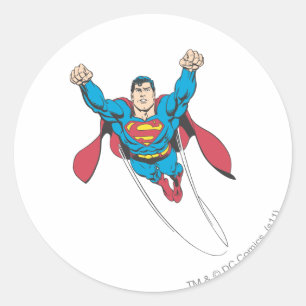 Superman 65 classic round sticker