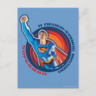 Superman A Never-ending Mission Postcard
