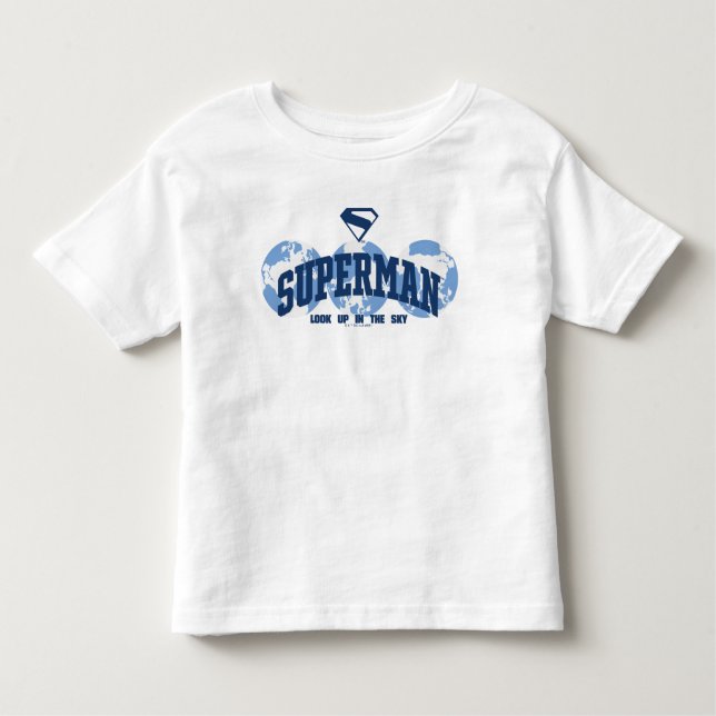 Superman Across the Globe Toddler T-Shirt (Front)