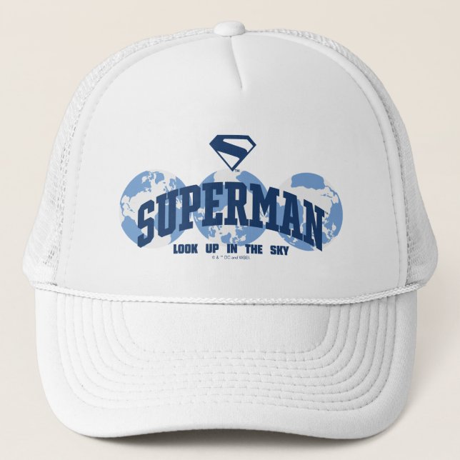 Superman Across the Globe Trucker Hat (Front)