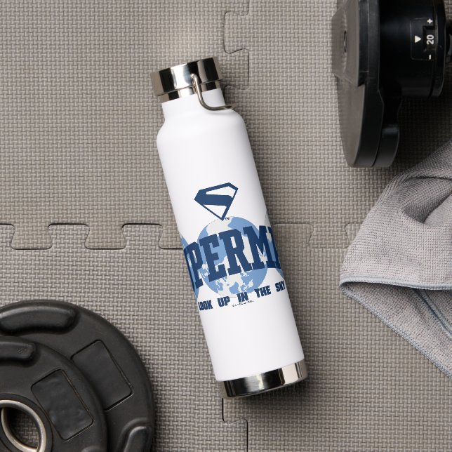 Superman Across the Globe Water Bottle (Gym)