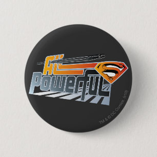 Superman All Powerful 6 Cm Round Badge