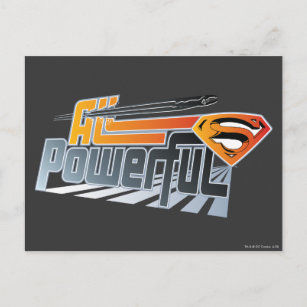 Superman All Powerful Postcard