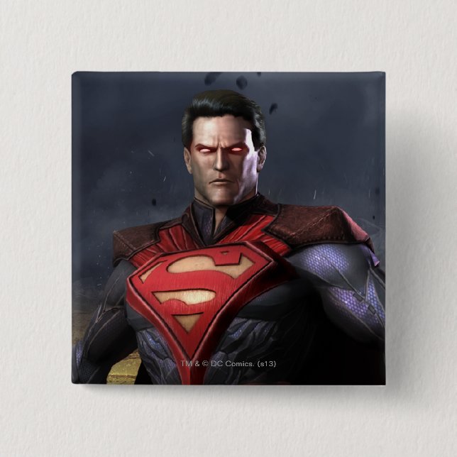 Superman Alternate 15 Cm Square Badge (Front)