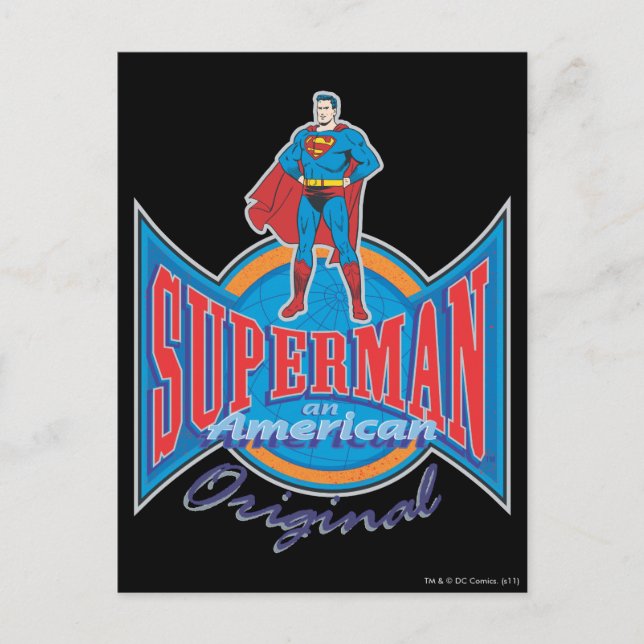 Superman American Original Postcard (Front)