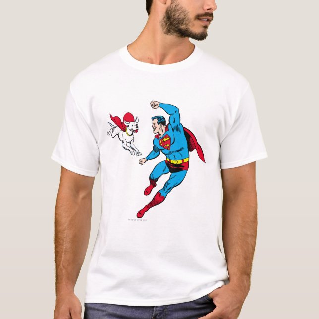 Superman and Krypto 2 T-Shirt (Front)