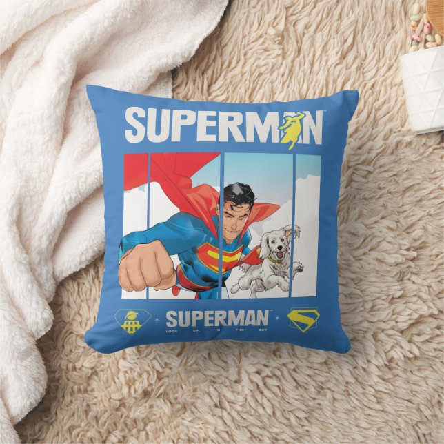 Superman and Krypto Take Flight Cushion (Blanket)