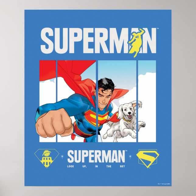 Superman and Krypto Take Flight Poster (Front)