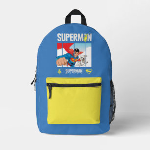 Superman and Krypto Take Flight Printed Backpack