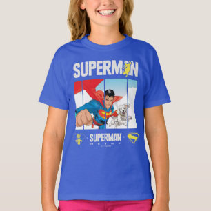 Superman and Krypto Take Flight T-Shirt