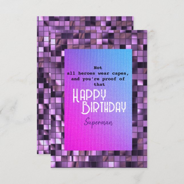 Superman Card (Front/Back)