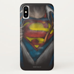 Superman   Chest Reveal Sketch Colourized Case-Mate iPhone Case