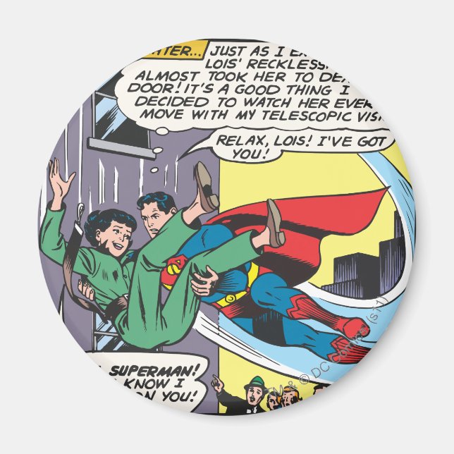 Superman Comic Panel - Lois An Instant Later Magnet (Front)