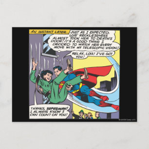 Superman Comic Panel - Lois An Instant Later Postcard