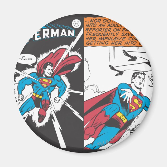 Superman Comic Panels Magnet (Front)