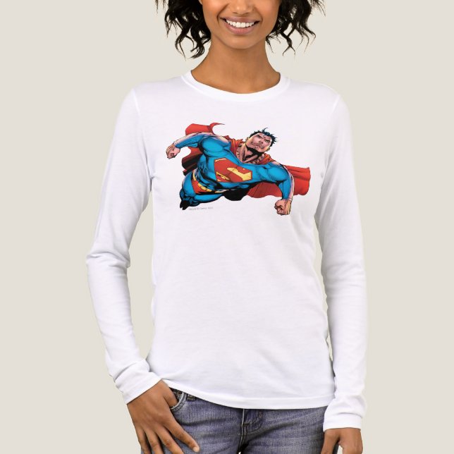 Superman Comic Style Tri-Blend Shirt (Front)