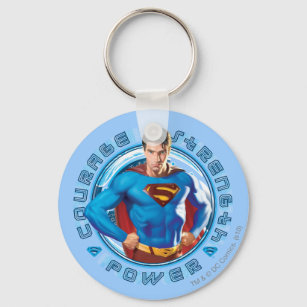 Superman Courage Strength Power Key Ring