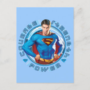 Superman Courage Strength Power Postcard
