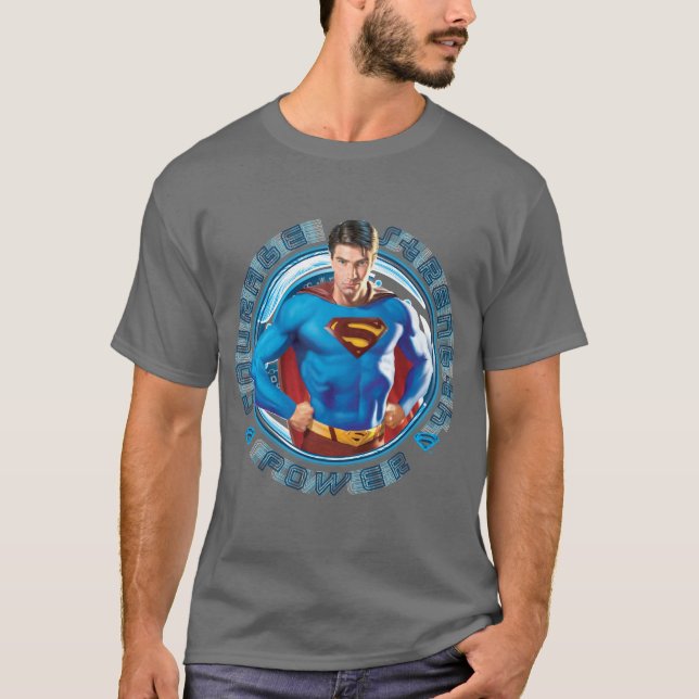 Superman Courage Strength Power T-Shirt (Front)