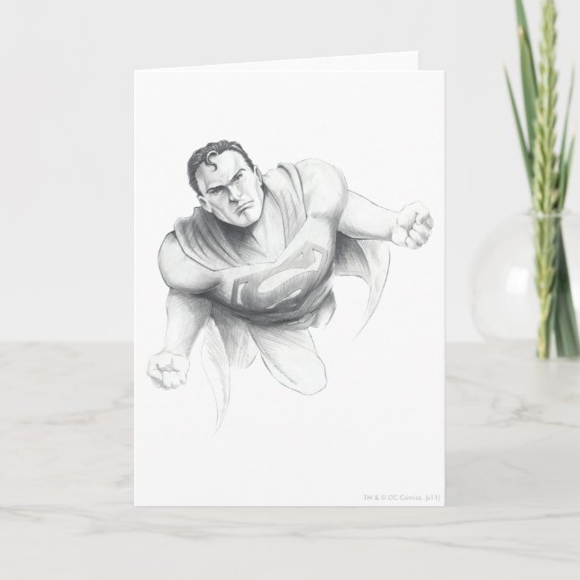 Superman Drawing Card (Front)