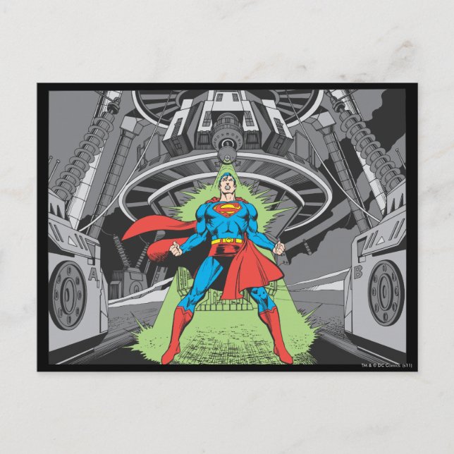 Superman Exposed to Kryptonite Postcard (Front)