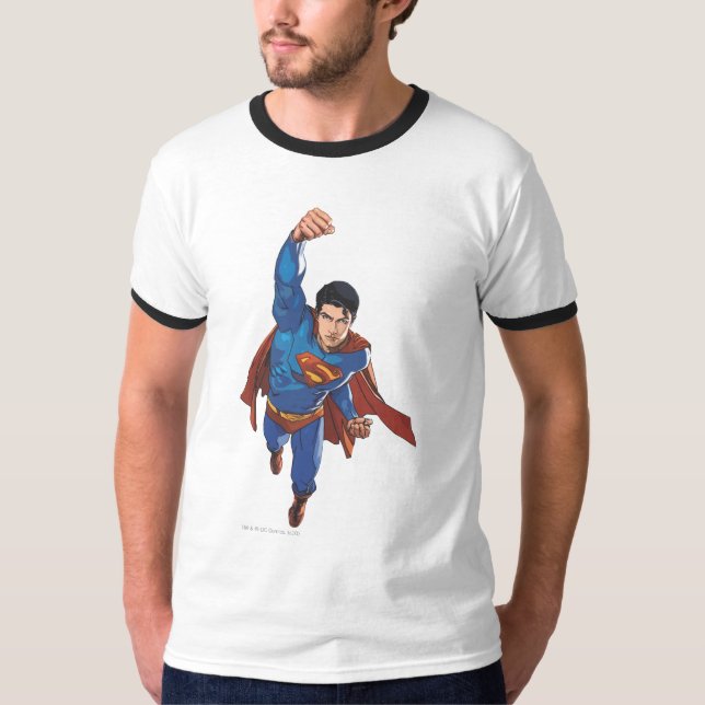 Superman Flying Forward T-Shirt (Front)