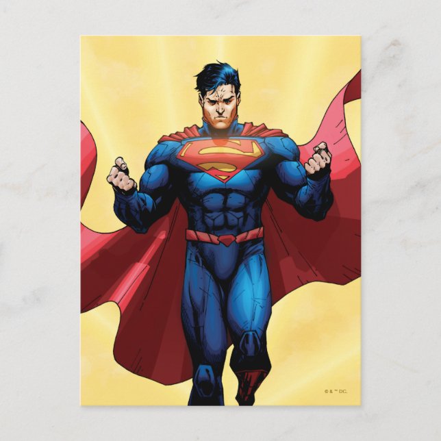 Superman Flying Postcard (Front)