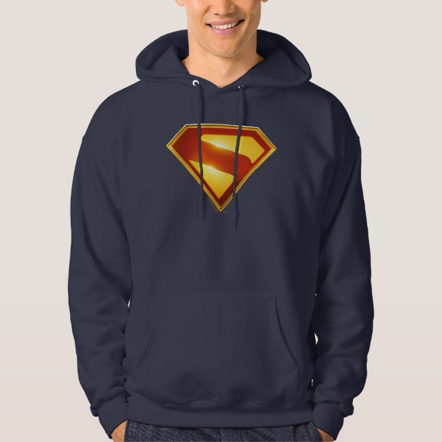 Superman Golden S Shield Brilliance Hoodie (Front)