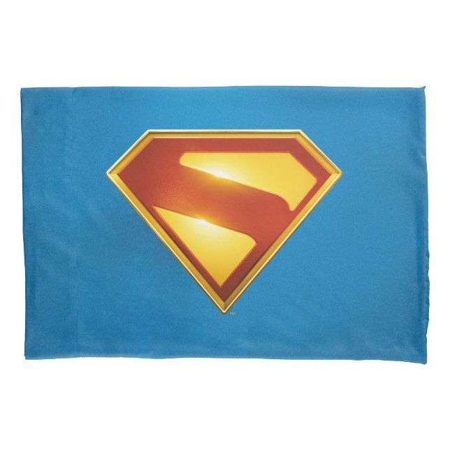 Superman Golden S Shield Brilliance Pillowcase (Front)