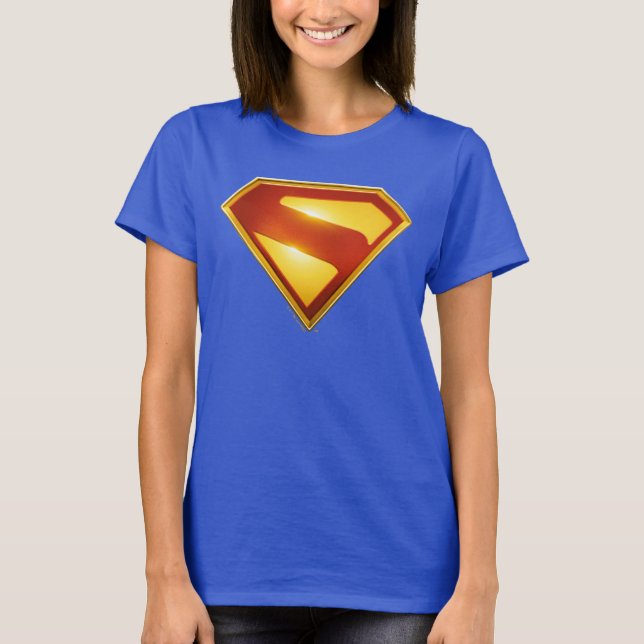 Superman Golden S Shield Brilliance T-Shirt (Front)