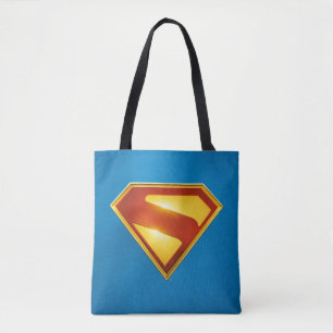Superman Golden S Shield Brilliance Tote Bag
