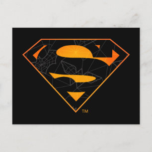 Superman   Halloween Inspired Logo Postcard