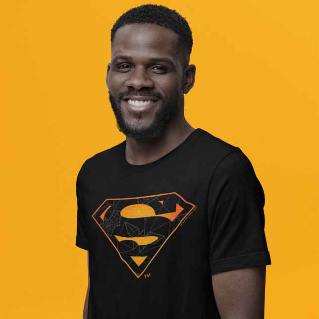 Superman | Halloween Inspired Logo T-Shirt (Person wearing shirt)