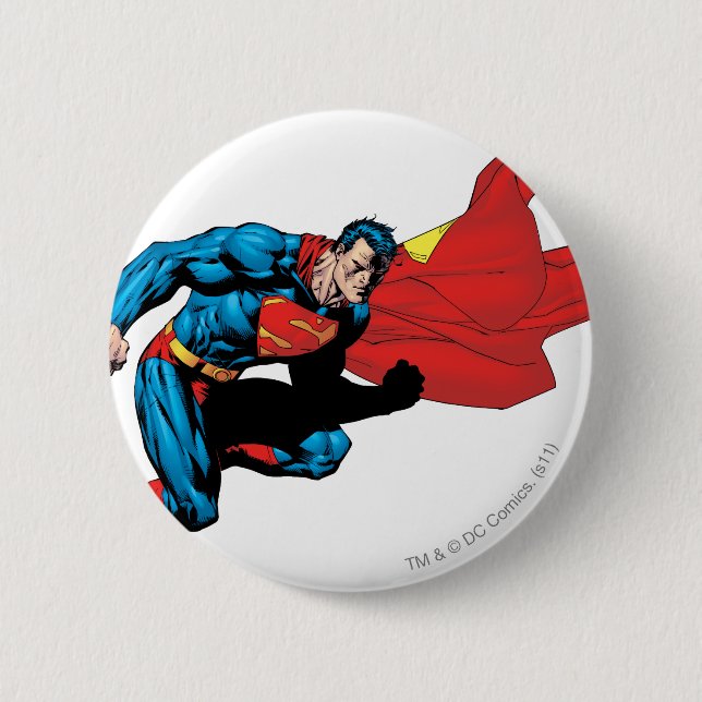 Superman in Shadow 2 6 Cm Round Badge (Front)