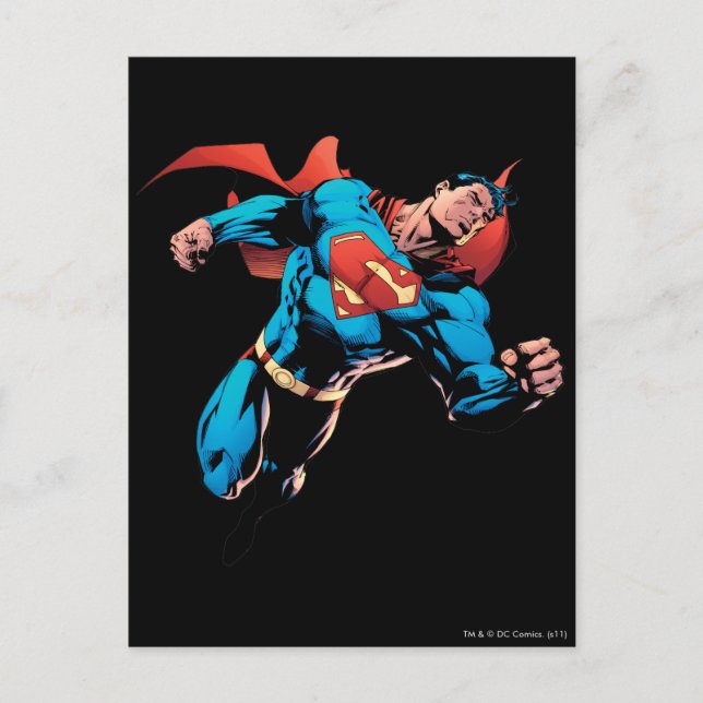 Superman in suit postcard (Front)