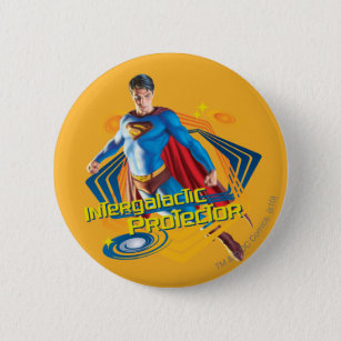 Superman Intergalactic Protector 6 Cm Round Badge