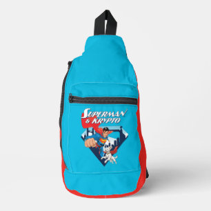 Superman & Krypto Soar Sling Bag