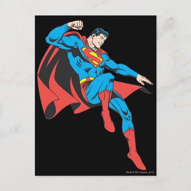 Superman Lands Lightly Postcard (Front)
