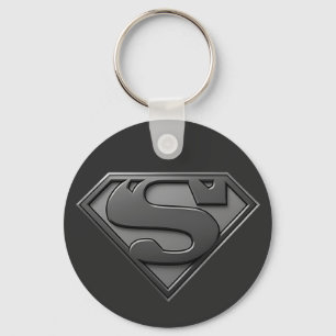 Superman logo key ring