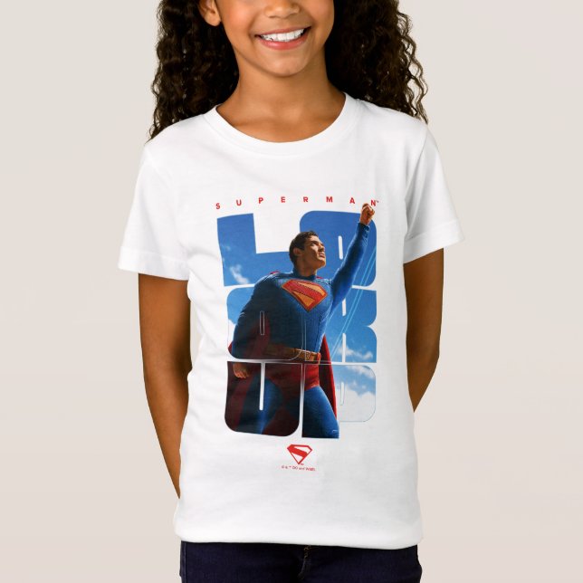 Superman Look Up Pose T-Shirt (Front)