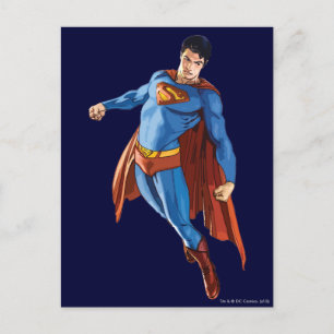 Superman Looking Down Postcard