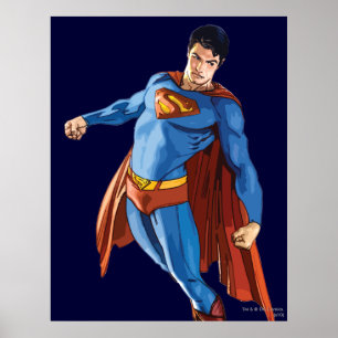 Superman Looking Down Poster