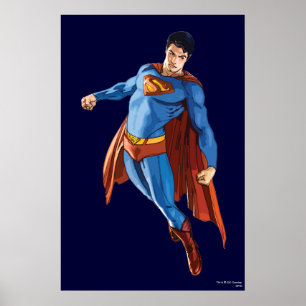 Superman Looking Down Poster