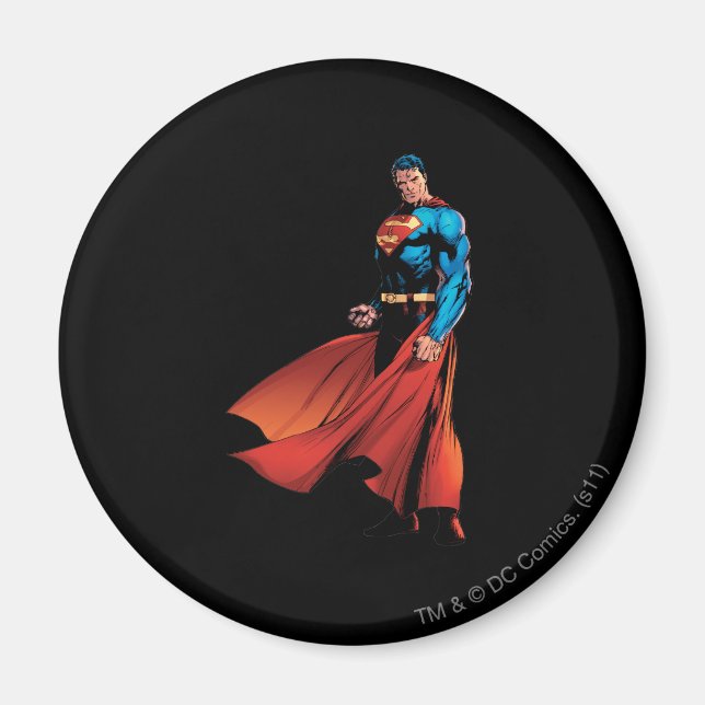 Superman Looks Front Magnet (Front)