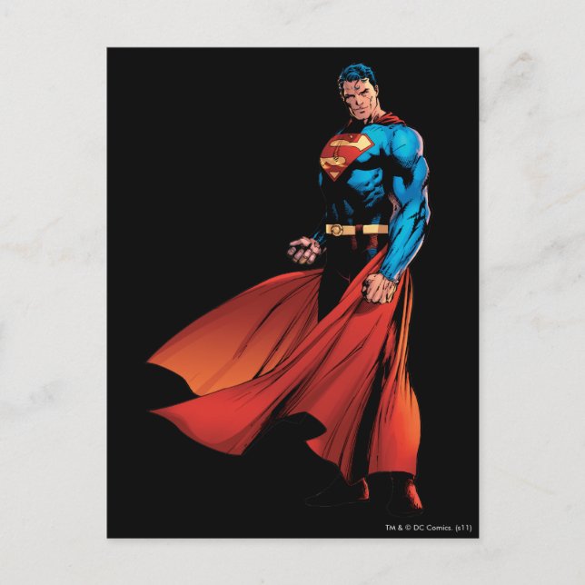Superman Looks Front Postcard (Front)