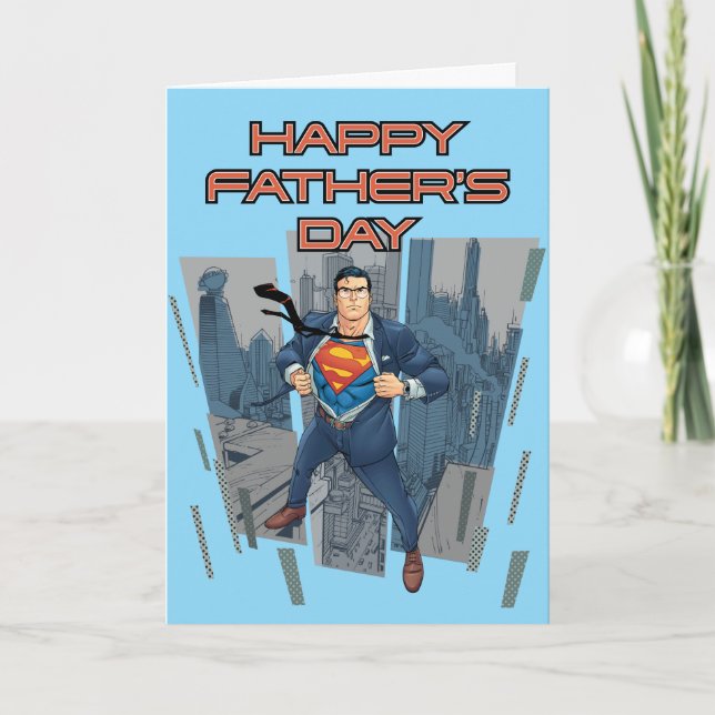 Superman Man Father's Day Card (Front)