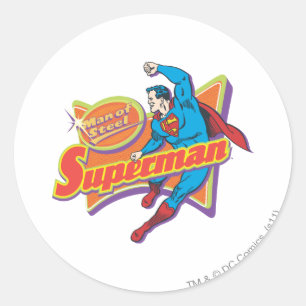 Superman - Man of Steel Classic Round Sticker